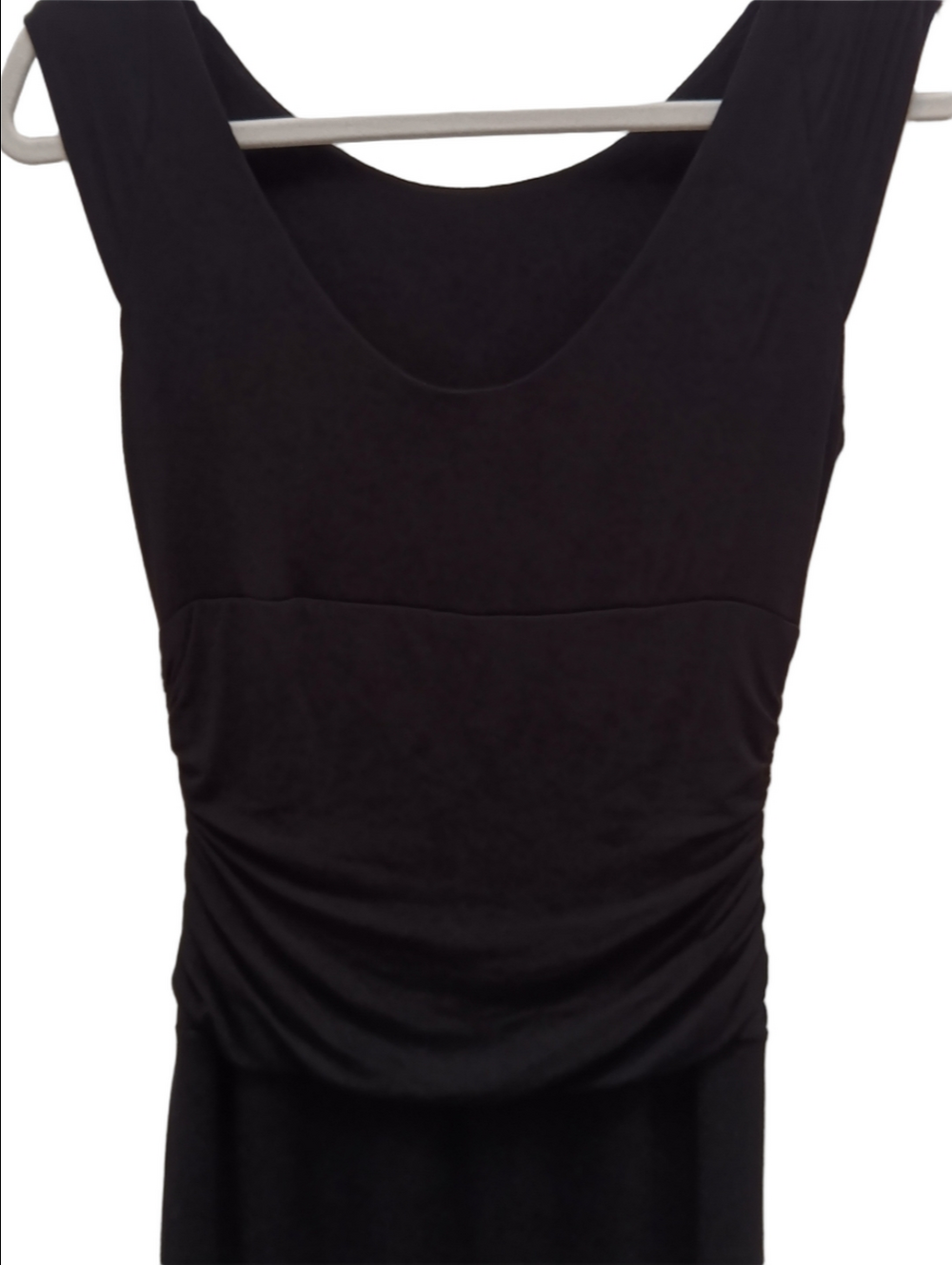 Bailey 44 Black Bodycon Dress Scoop Back Ruched Waist M - Picture 6 of 7